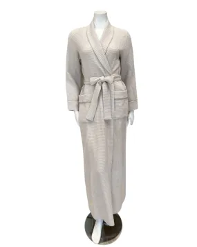 24310C Oatmeal 100% Cotton Waffle Wrap Robe