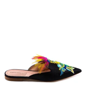 Alberta Ferretti Parrot Feather Slippers