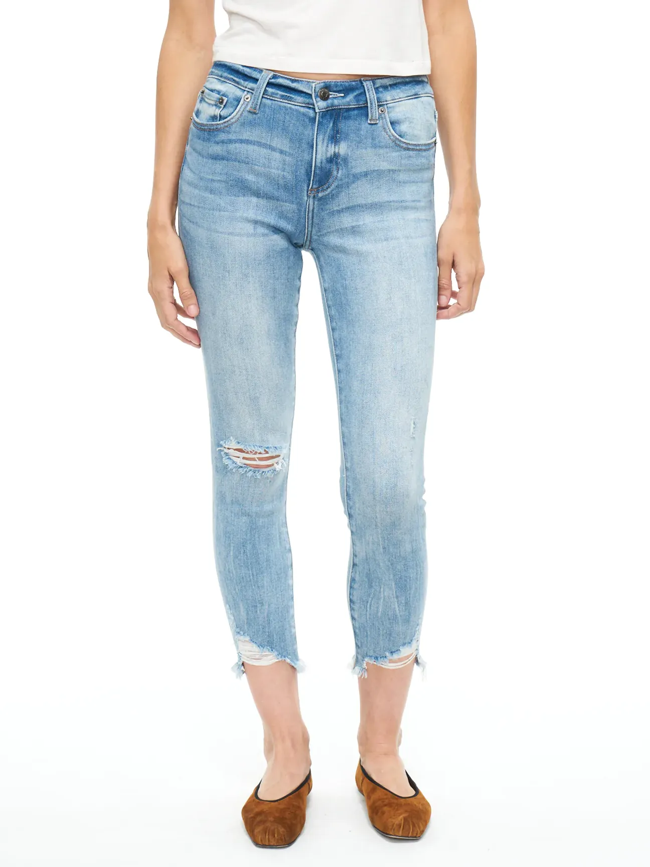 Audrey Mid Rise Skinny Crop