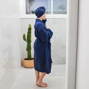 Bath Robe Set - Nautical Navy