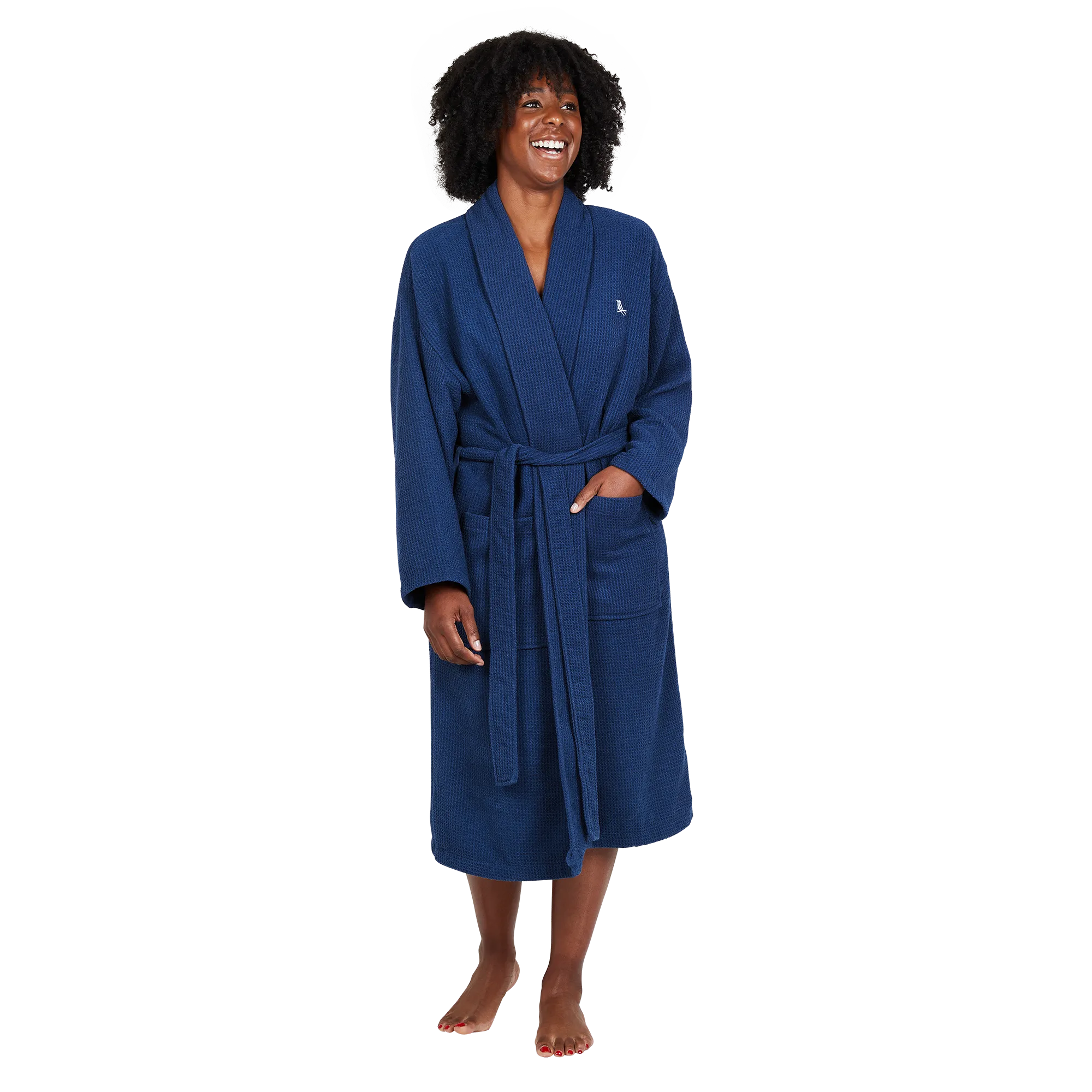 Bath Robe Set - Nautical Navy