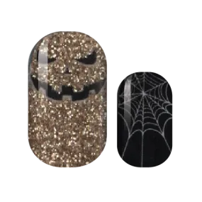 Black Tie Halloween Nail Wraps