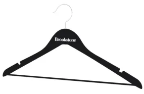 Brookstone 10pk Wood Hangers, Black