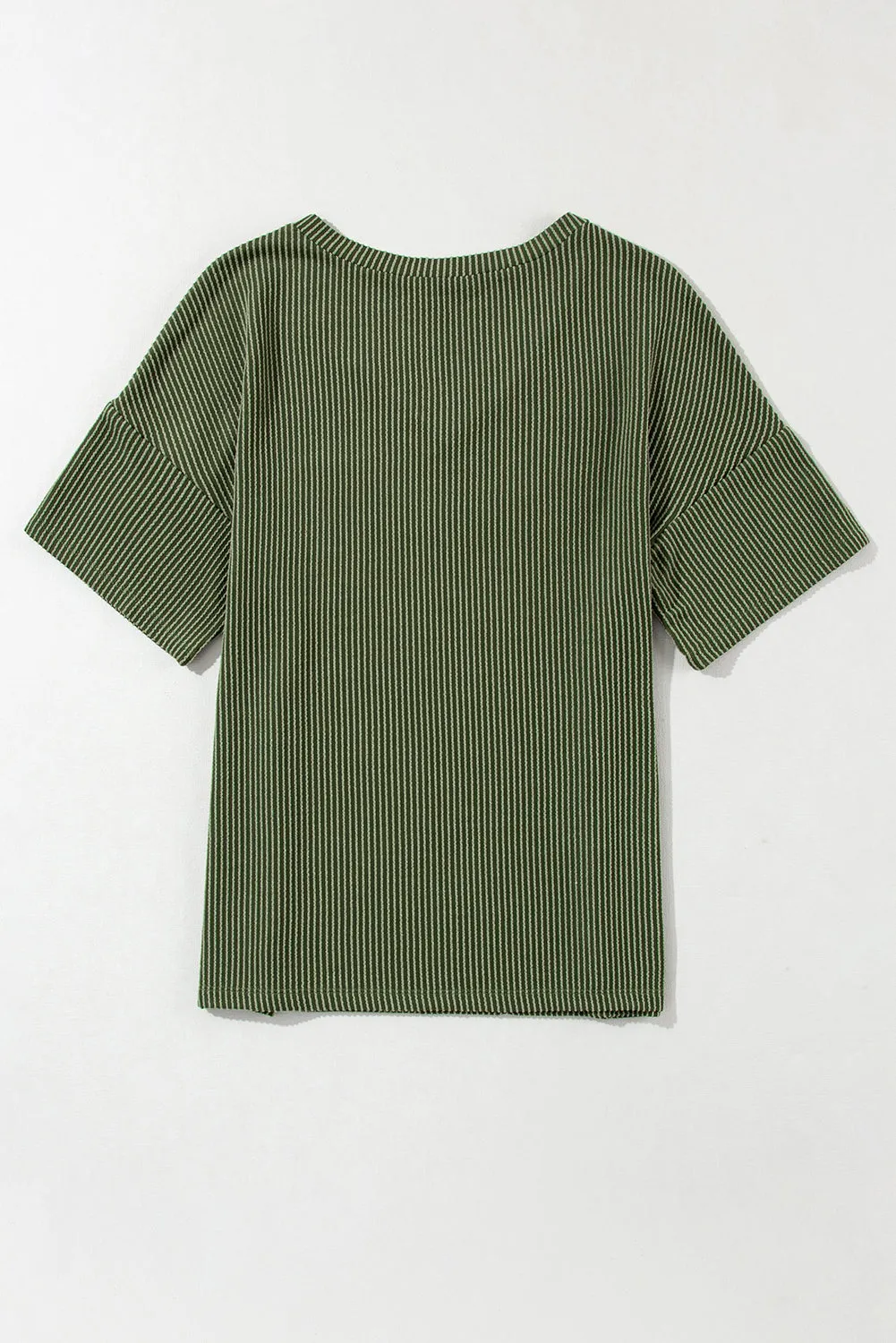 Corded Chest Loose T-shirt