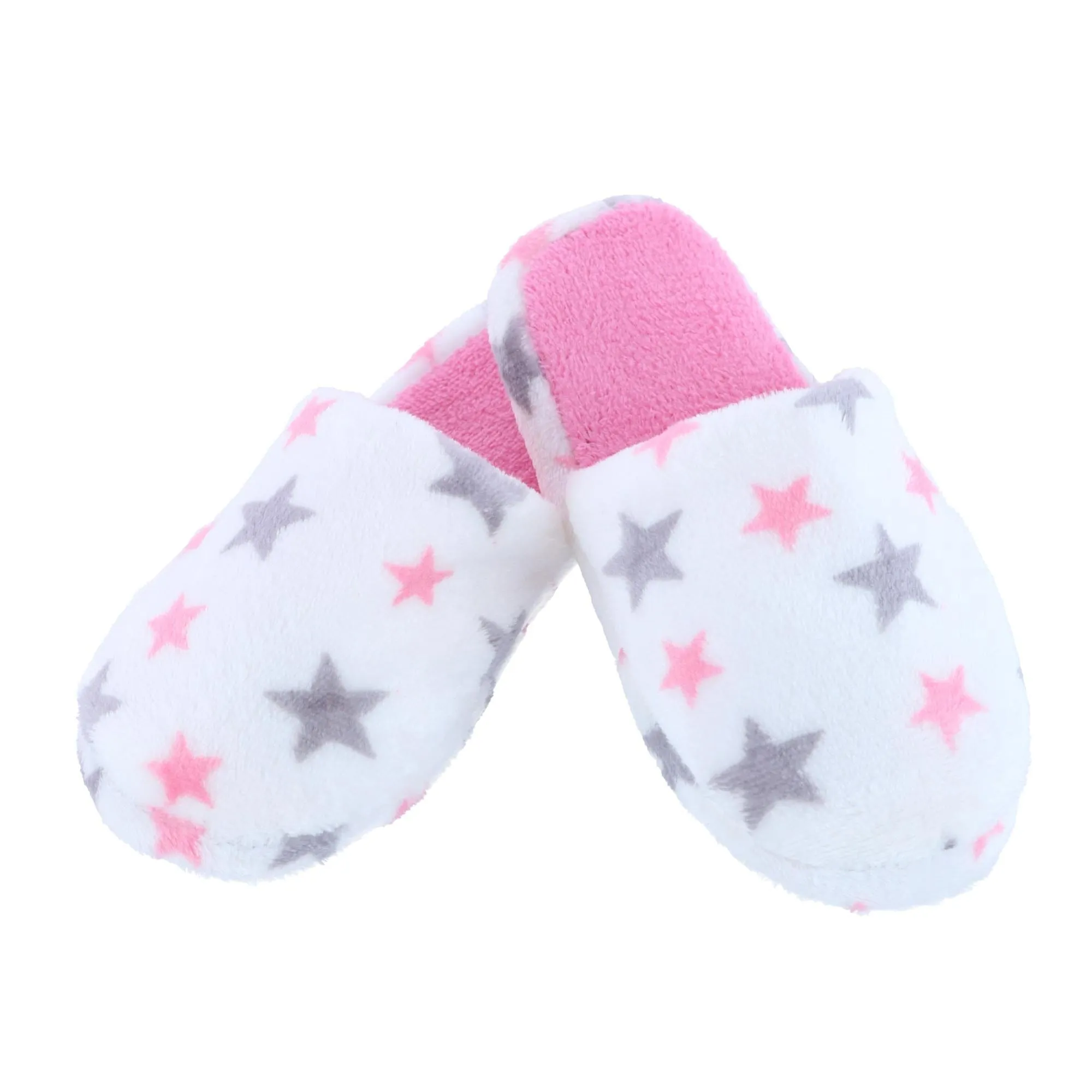 CTM® Girl's Night Star Slip On Slippers