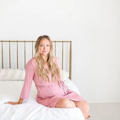 Dusty Rose Mommy Robe