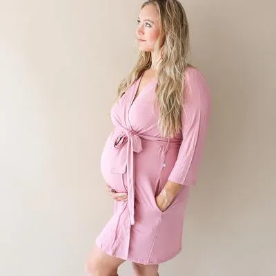 Dusty Rose Mommy Robe