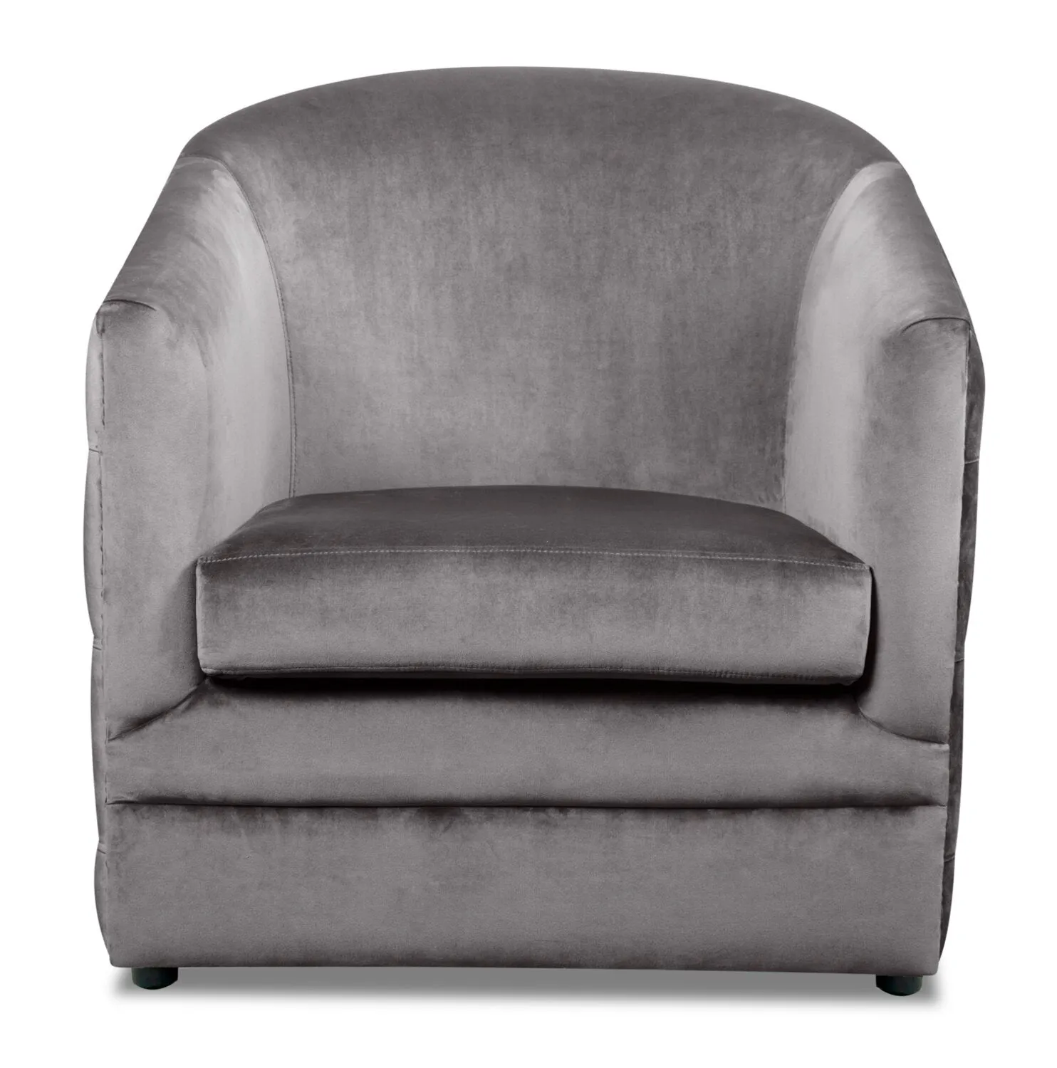 Kelby Velvet Accent Chair - Grey