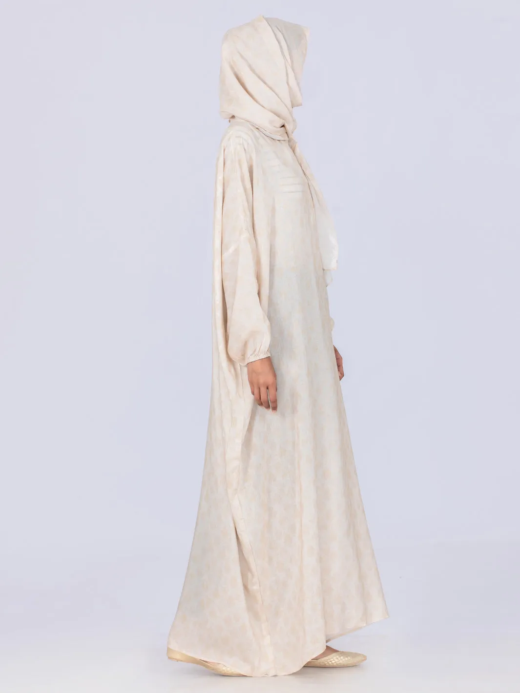 Khaki Viscose Salah Robe - AL-LK-861