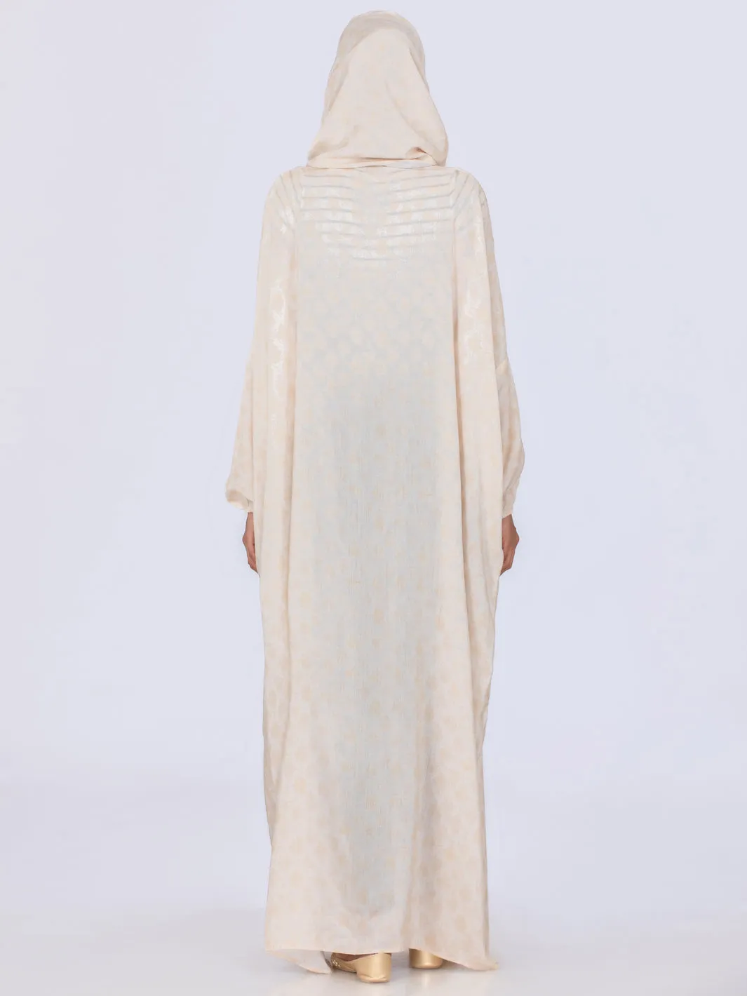 Khaki Viscose Salah Robe - AL-LK-861