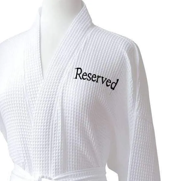 Lakeview Signature Egyptian Cotton Resort Waffle Spa Robe - Fun Gifts