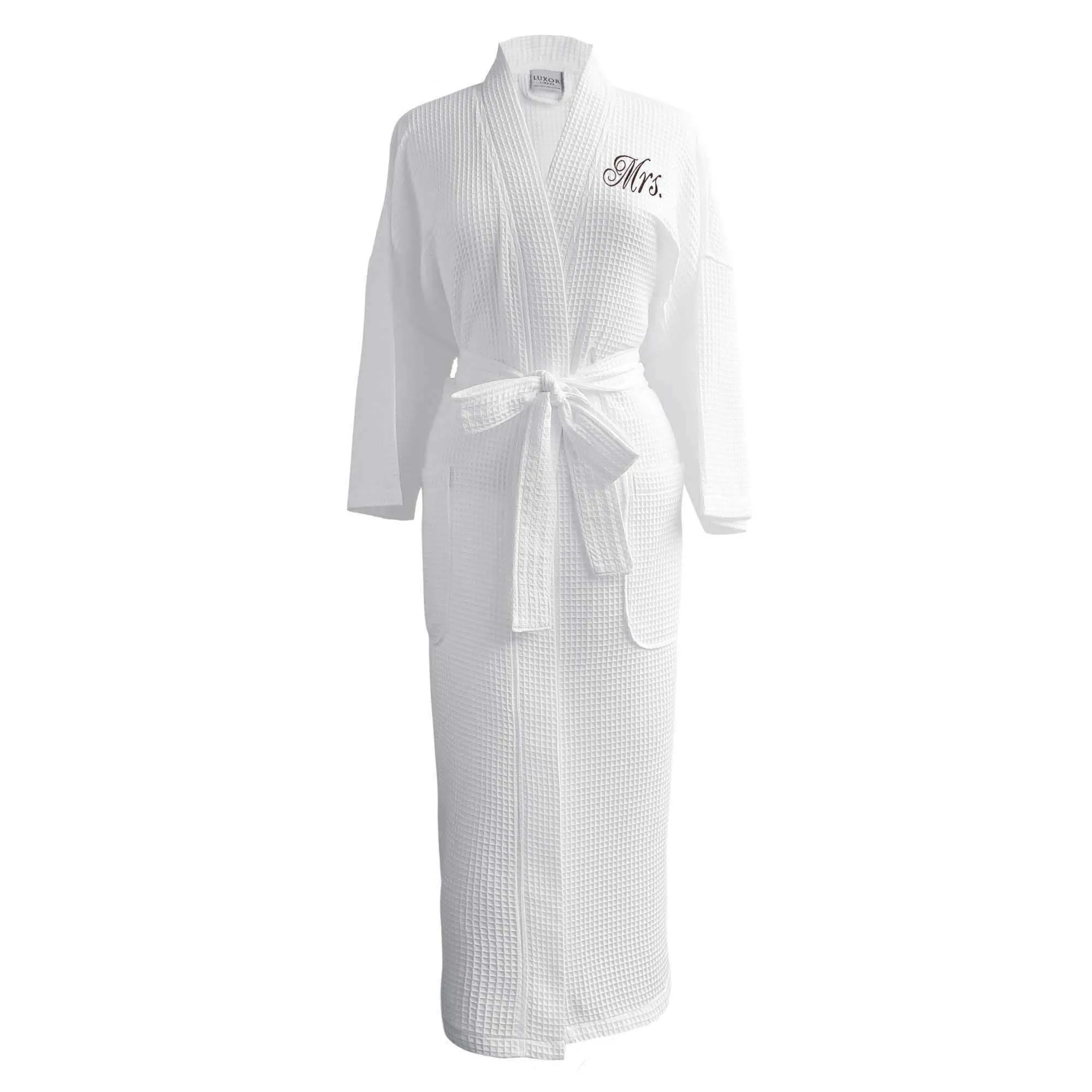 Lakeview Signature Egyptian Cotton Resort Waffle Spa Robe - Fun Gifts