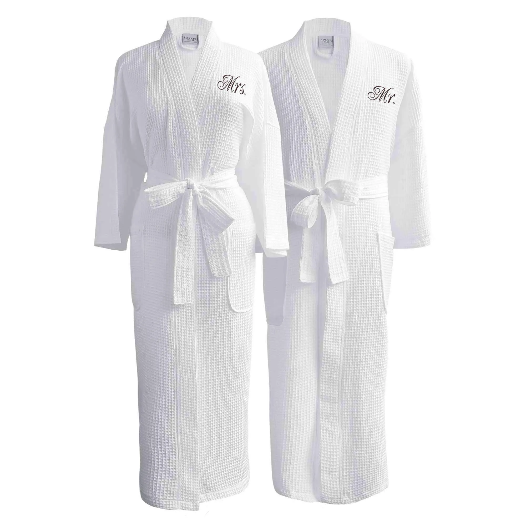 Lakeview Signature Egyptian Cotton Resort Waffle Spa Robe - Fun Gifts