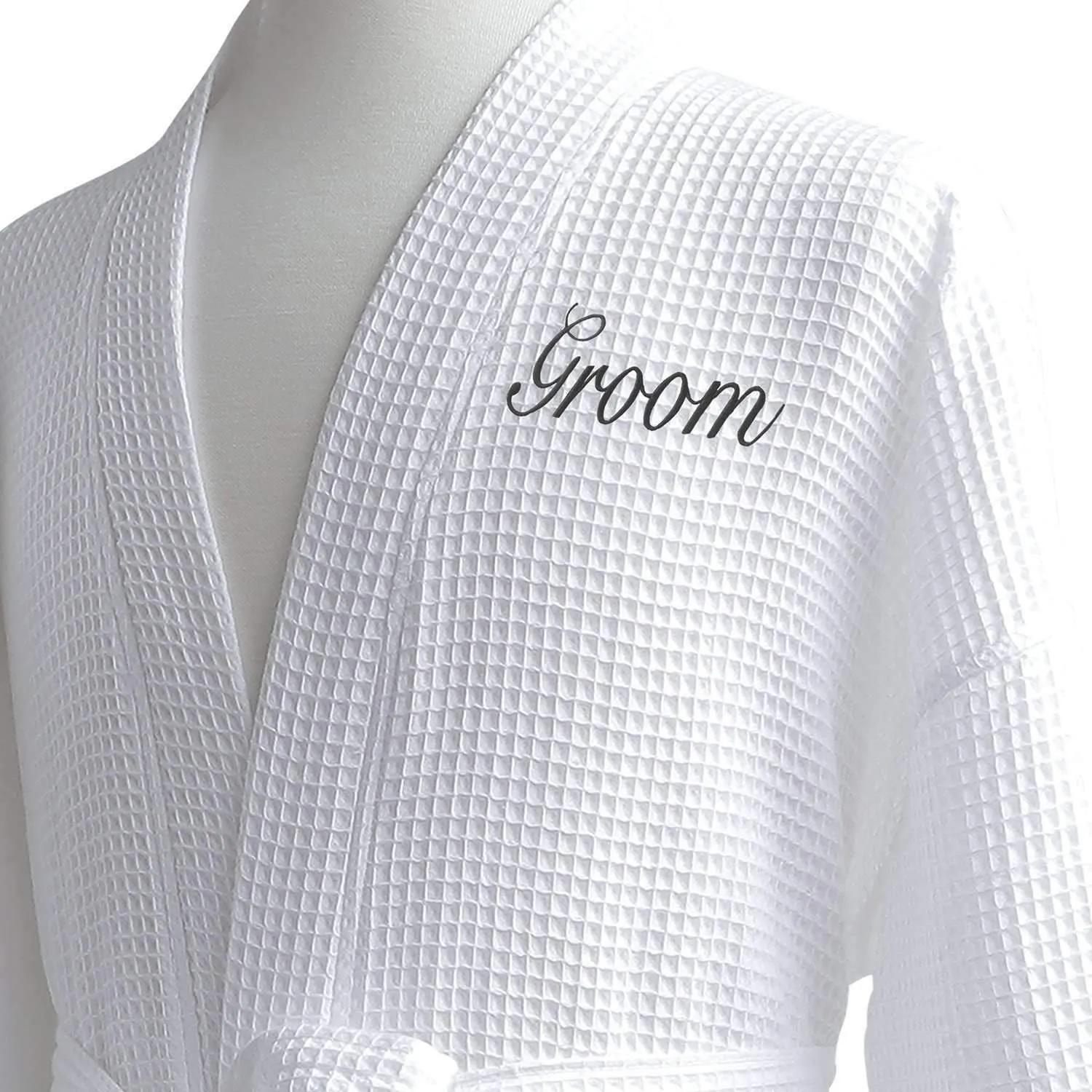 Lakeview Signature Egyptian Cotton Resort Waffle Spa Robe - Fun Gifts