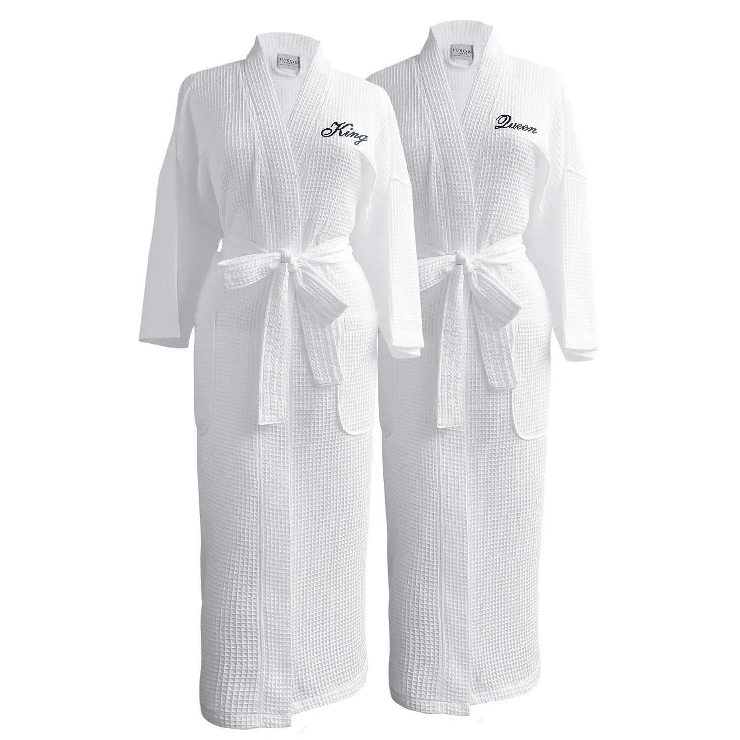 Lakeview Signature Egyptian Cotton Resort Waffle Spa Robe - Fun Gifts