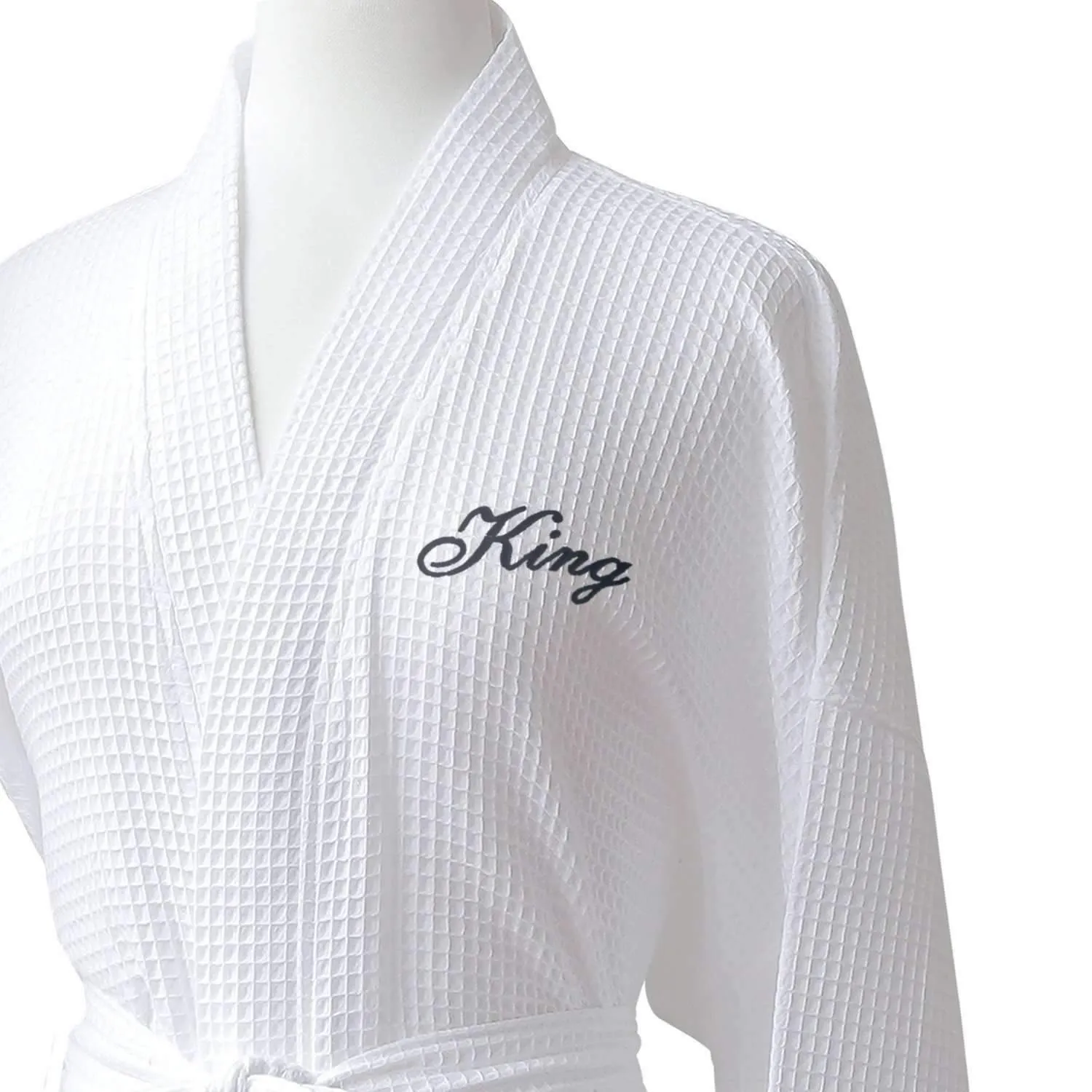 Lakeview Signature Egyptian Cotton Resort Waffle Spa Robe - Fun Gifts