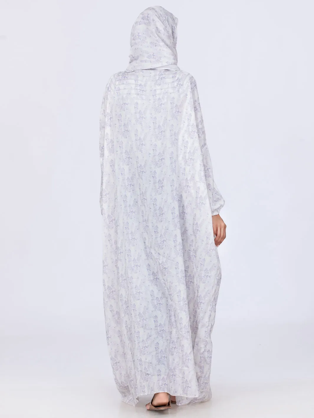 Light Purple Viscose Salah Robe - AL-LK-858