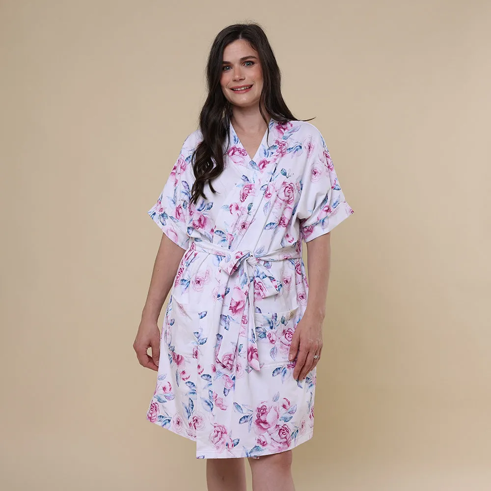 Lilac Skies Organic Maternity Robe