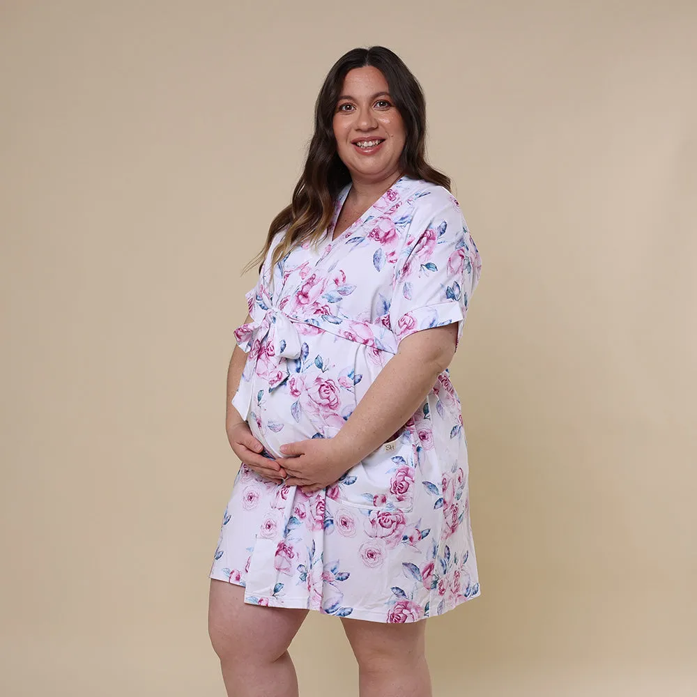 Lilac Skies Organic Maternity Robe