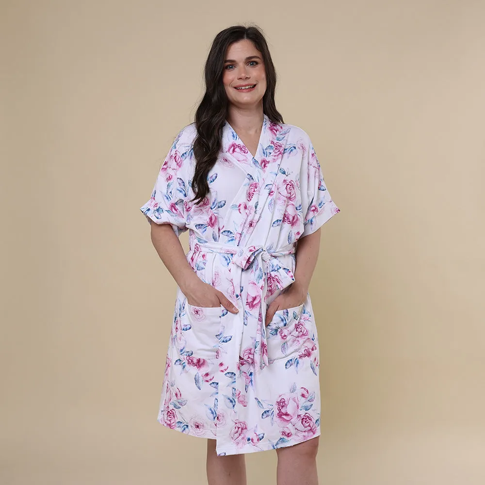 Lilac Skies Organic Maternity Robe