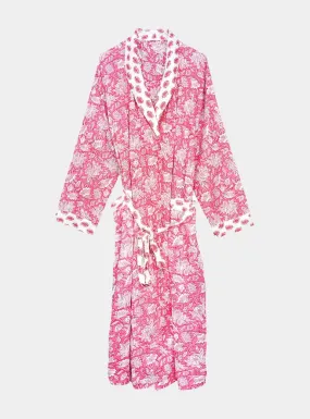 Peony Paisley Women's Cotton Robe