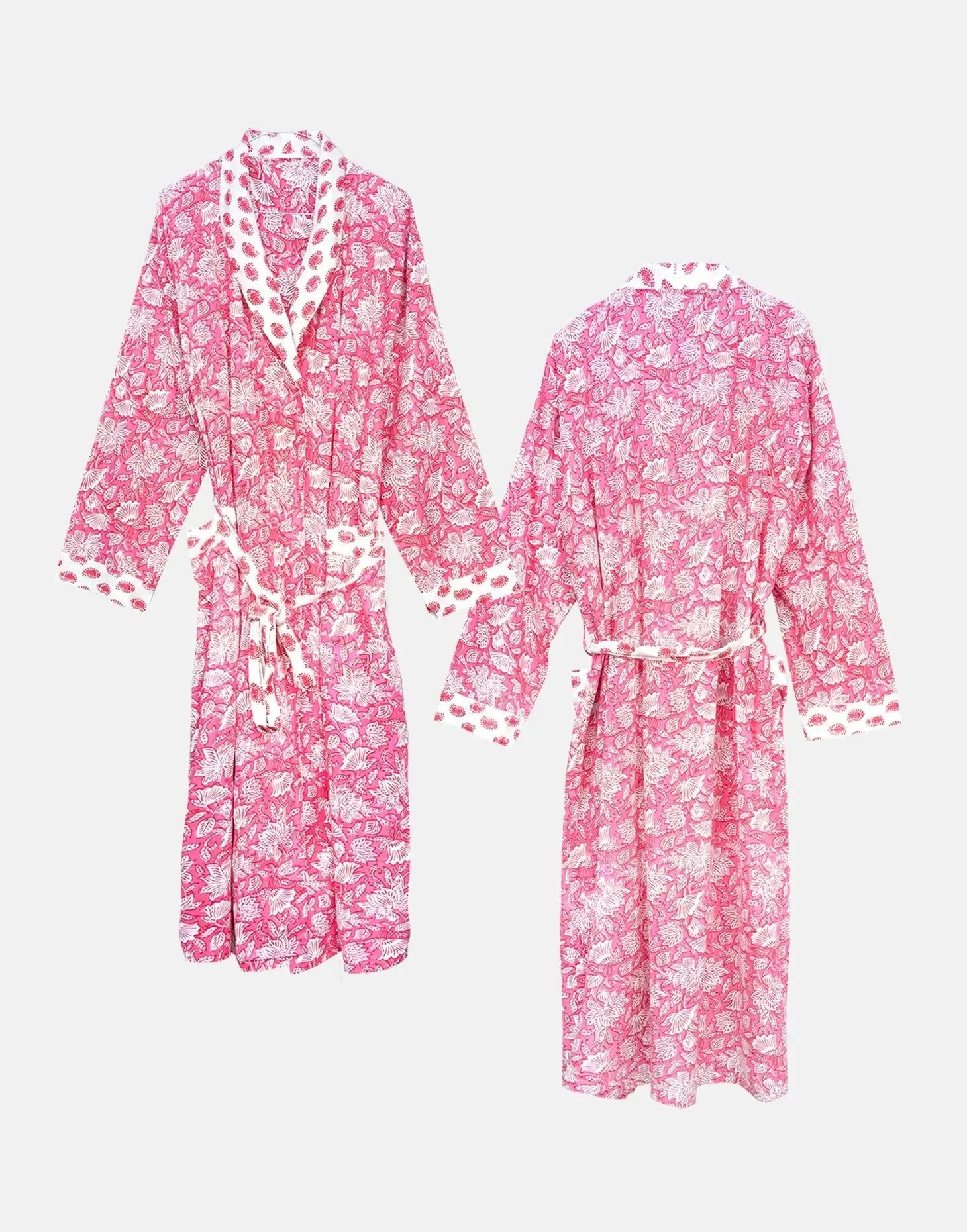 Peony Paisley Women's Cotton Robe