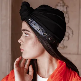 Perforated Leather Turban