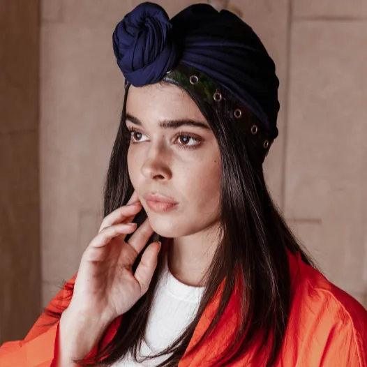 Perforated Leather Turban