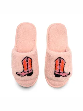 Pink Cowgirl Slide Slipper