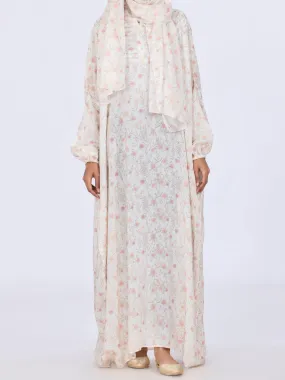 Pink Viscose Salah Robe - AL-LK-859