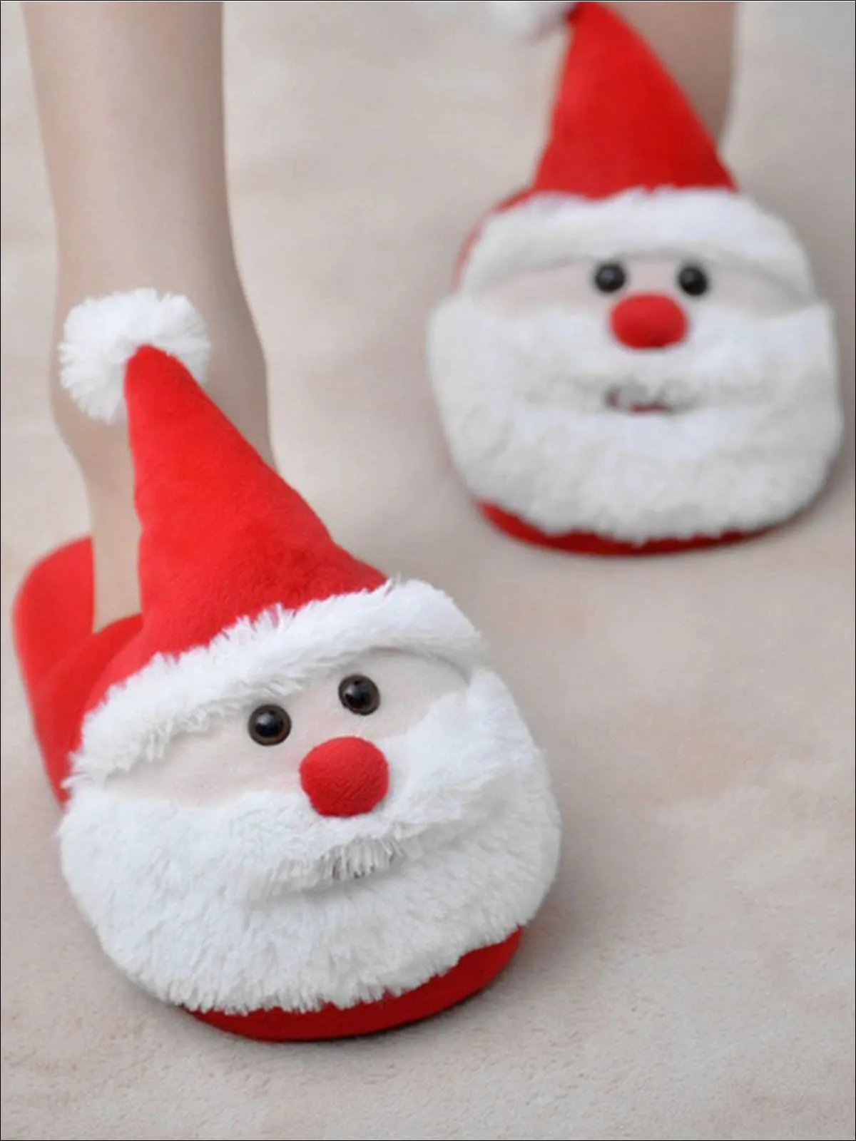 Plush Santa House Slippers by Liv and Mia