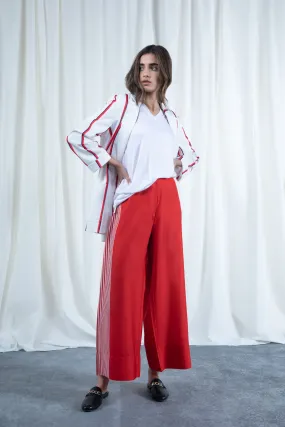 Red Flowy Pants