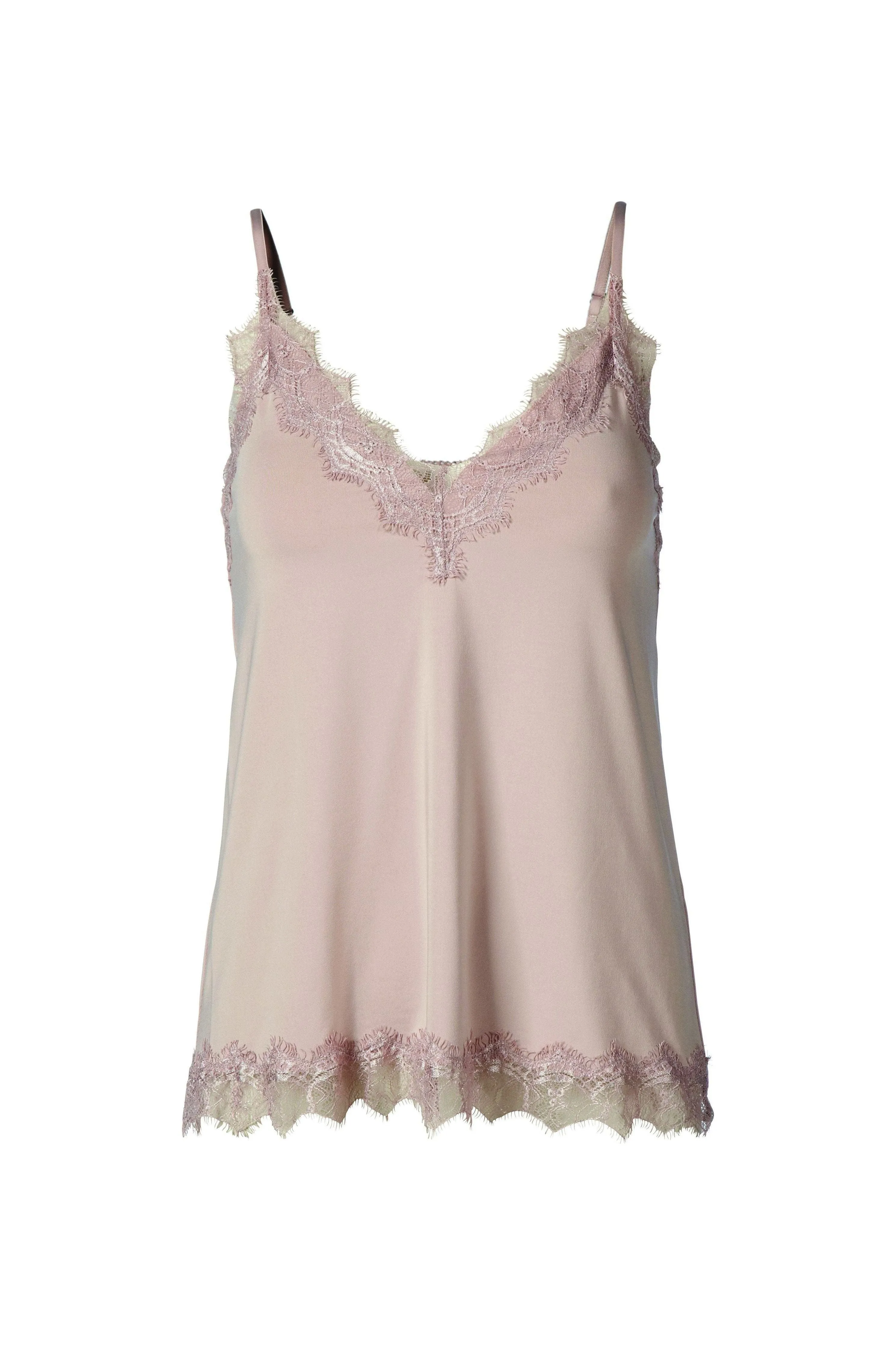 Rosemunde Billie Strap Top With Elegant Lace 4217 | 341 Vintage Powder