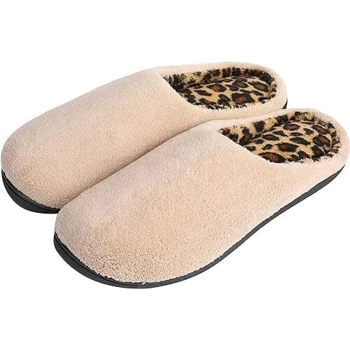 Roxoni Women's Clog Slippers Microterry Memory Foam Comfy Footbed