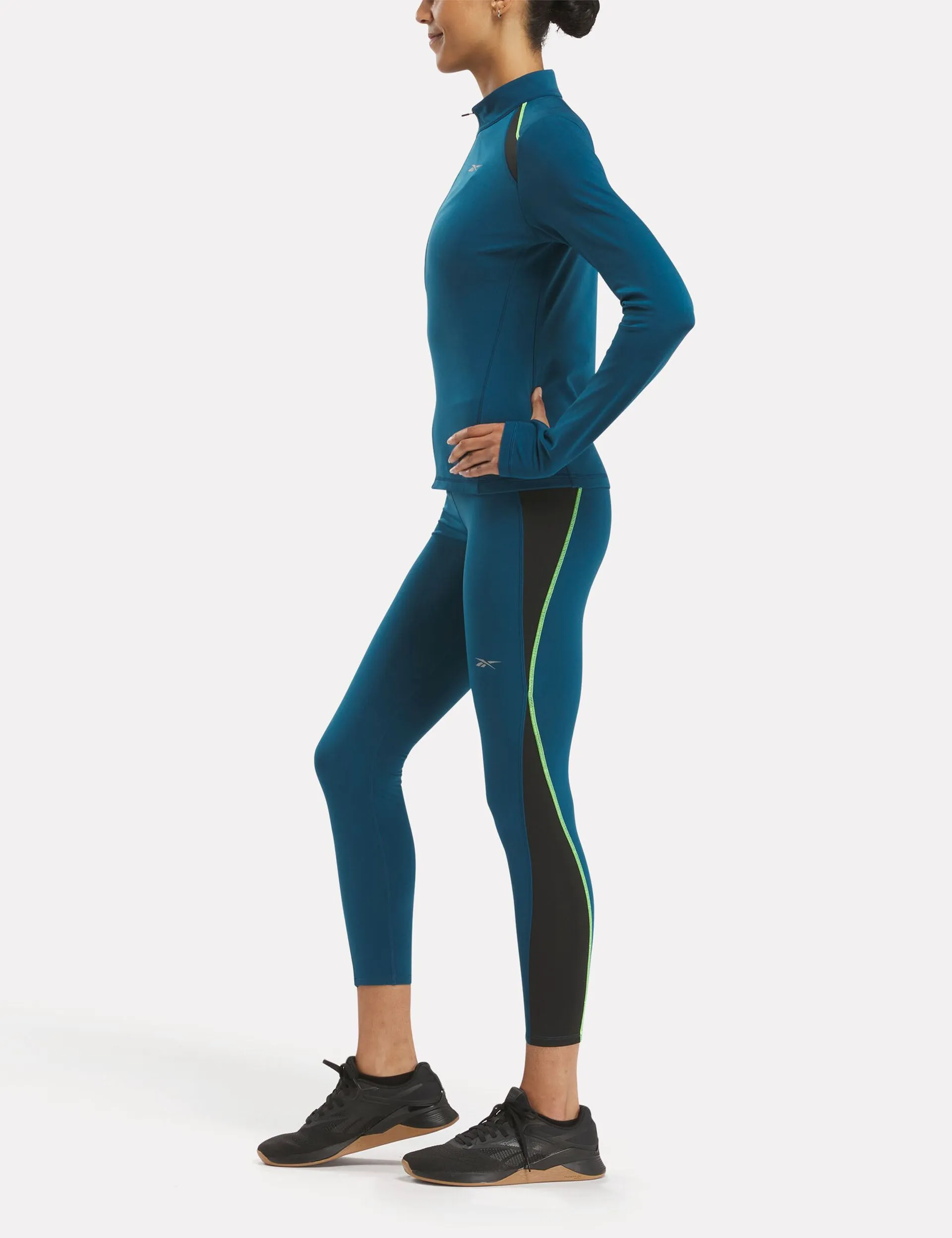 Running Warming Leggings - Escape Blue