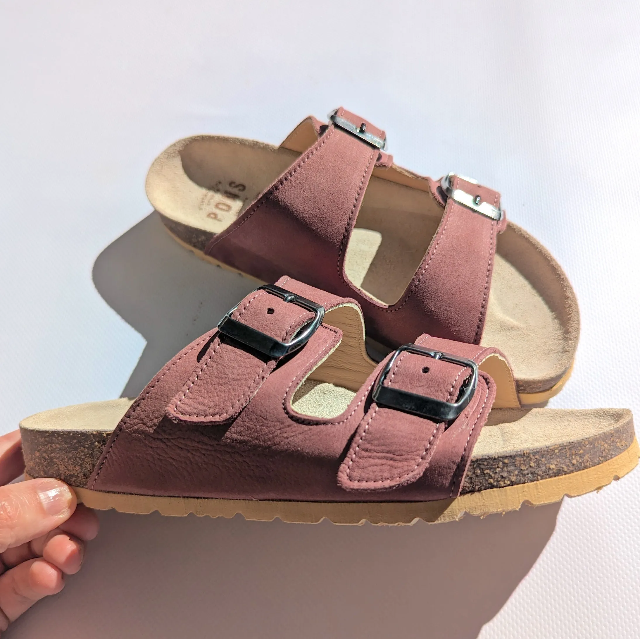 Slides - Leather BLUSH