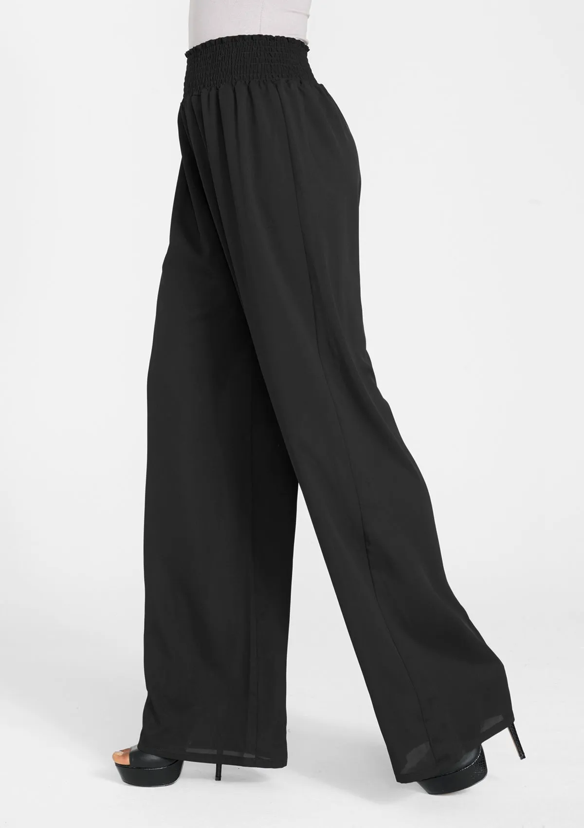 Tall Smock Waist Flowy Pants