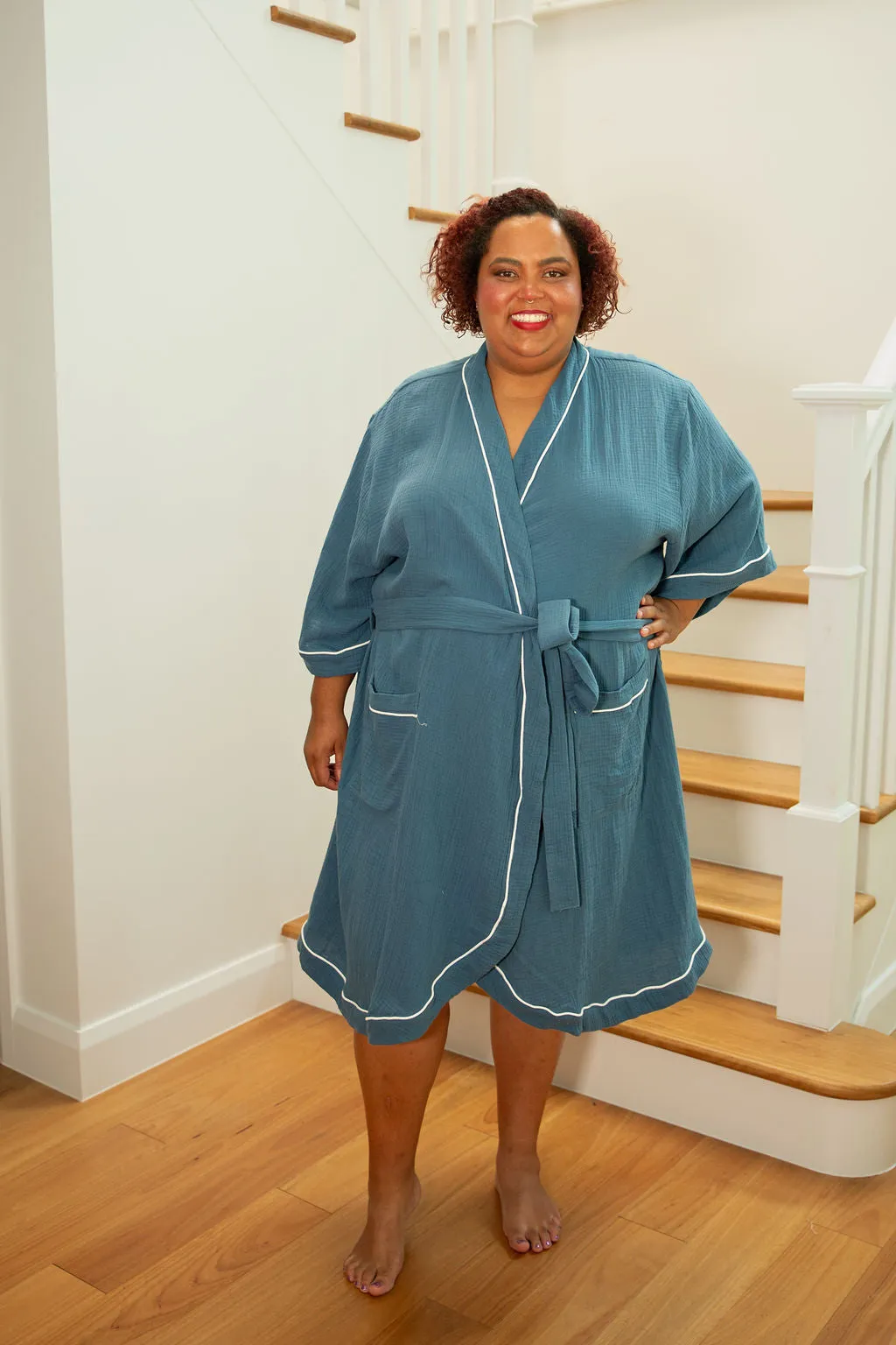 The Darling Robe in Blue