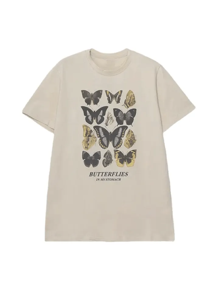 vintage butterfly Short Sleeve Tee