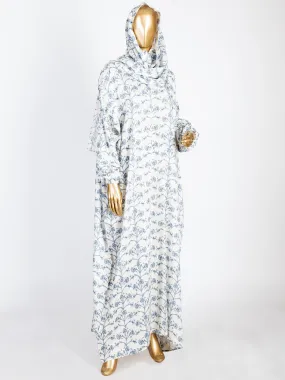 White Viscose Salah Robe - AL-LK-824B