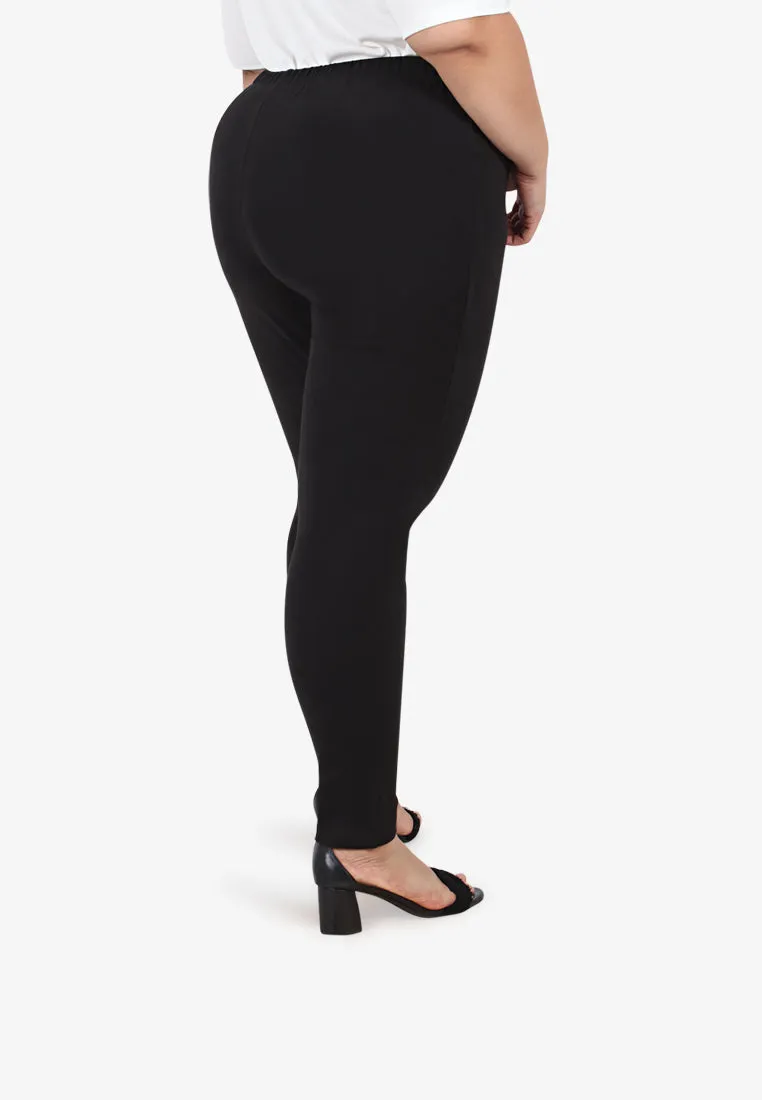 Winnie Comfy Pile Leggings - Black